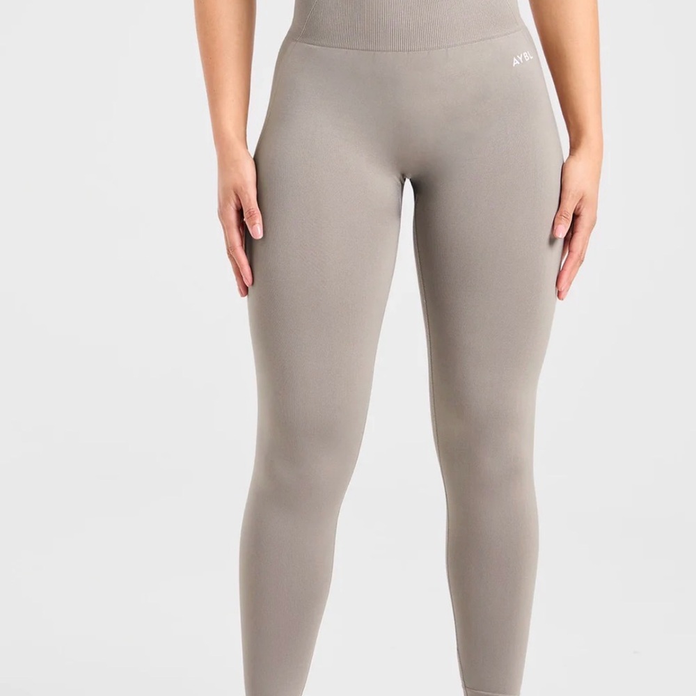 AYBL Women's Taupe High-Waisted Leggings